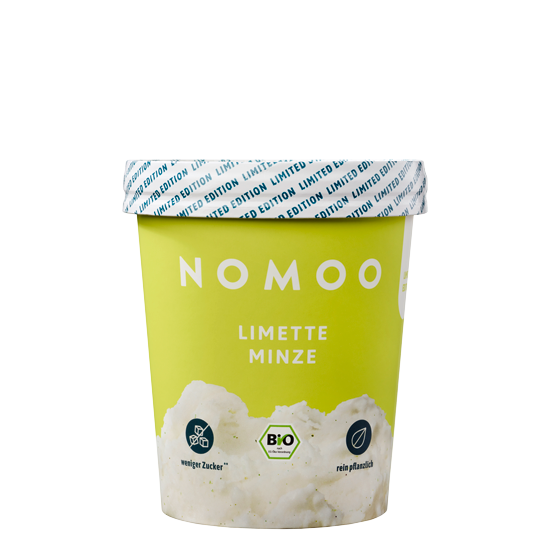 NOMOO Limette Minze 465ml Eisbecher zu
